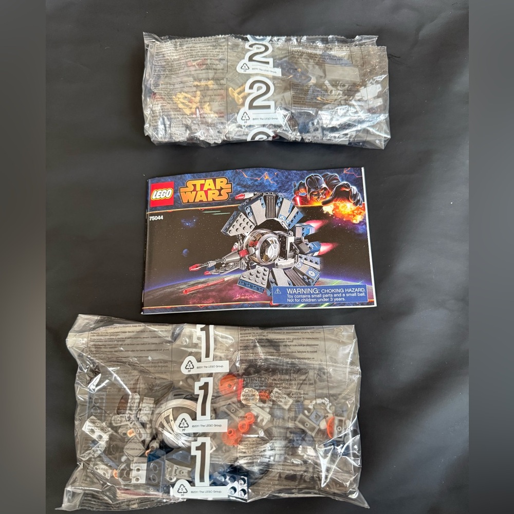 LEGO 75044 Star Wars Droid Tri-Fighter Brand New Sealed In Bags,  No Box